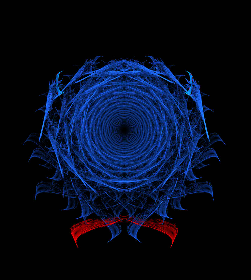 Abstract Orderism Fractal 45 Wormhole Fractal By