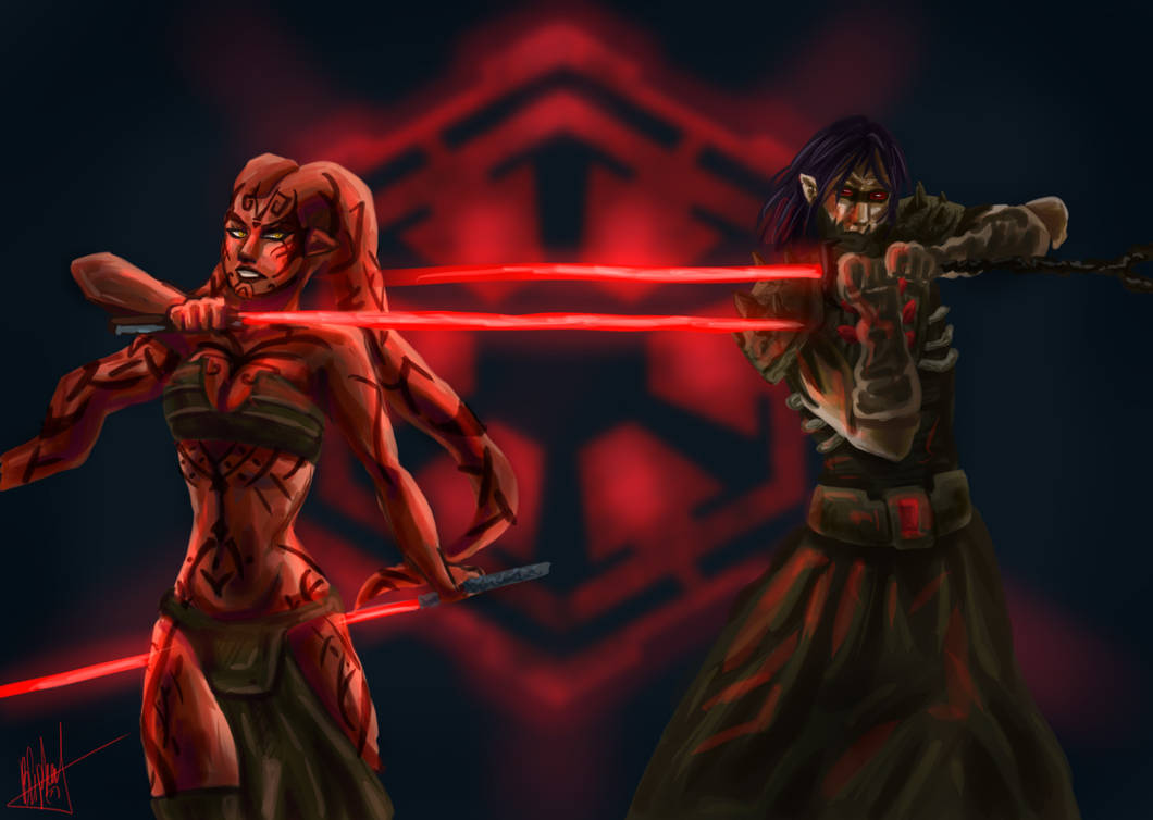 Commission Star Wars Darth Talon And Darth Nihl By Flaky