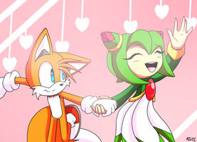 (Gif) Tails and Cosmo kiss by Amazingangus76 on DeviantArt