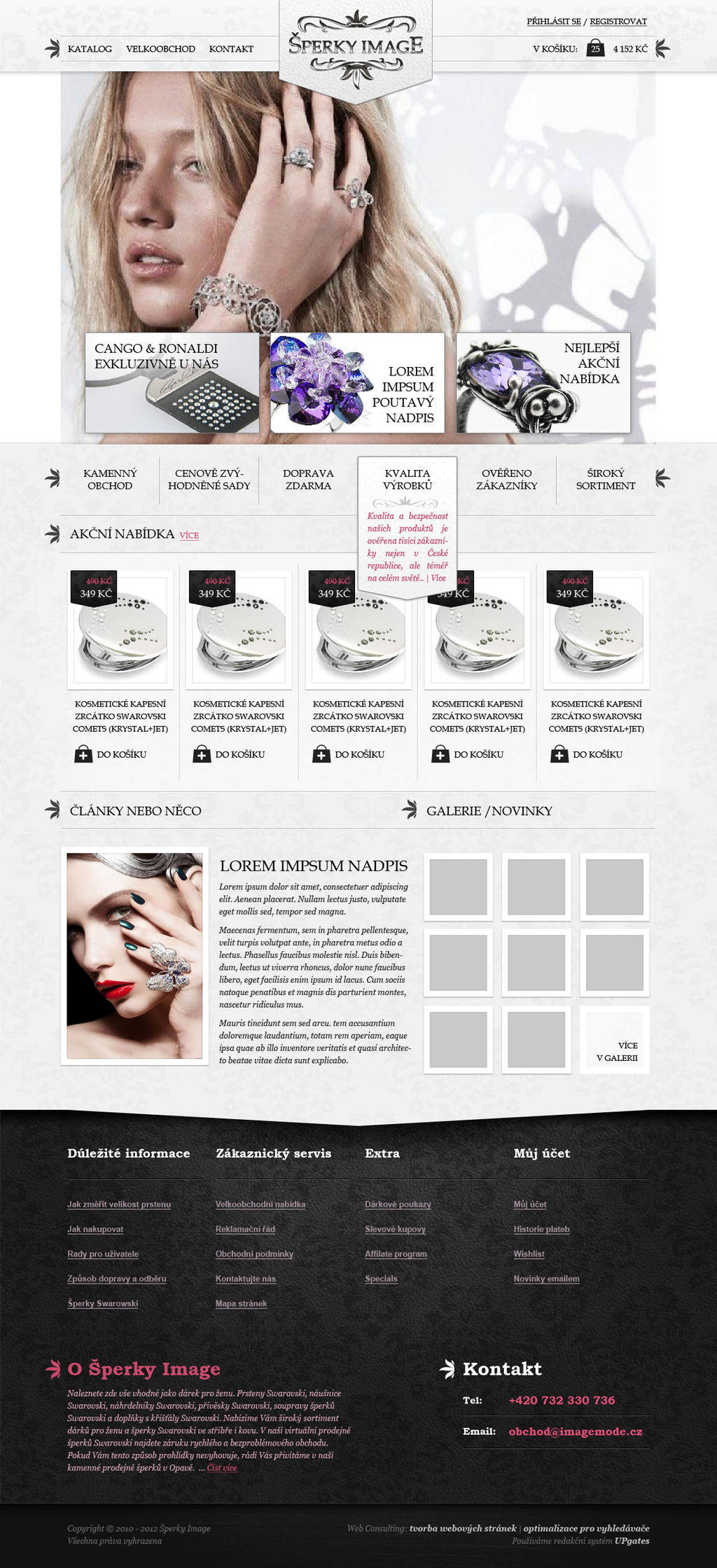 Webdesign for jewelry eshop by dan-Es