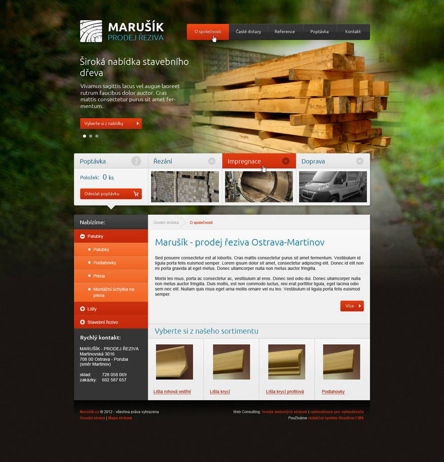 Webdesign for woodworking company by dan-Es