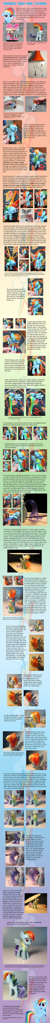 Rainbow Dash Hair Tutorial by countschlick