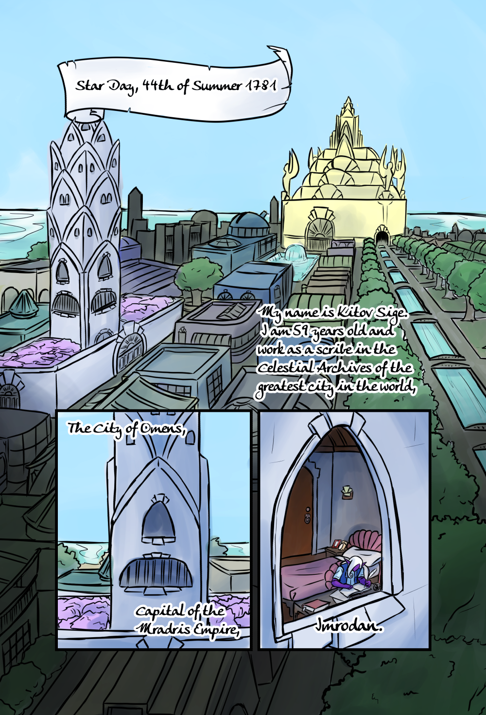 Crypts and Cantrips page1 by kytri