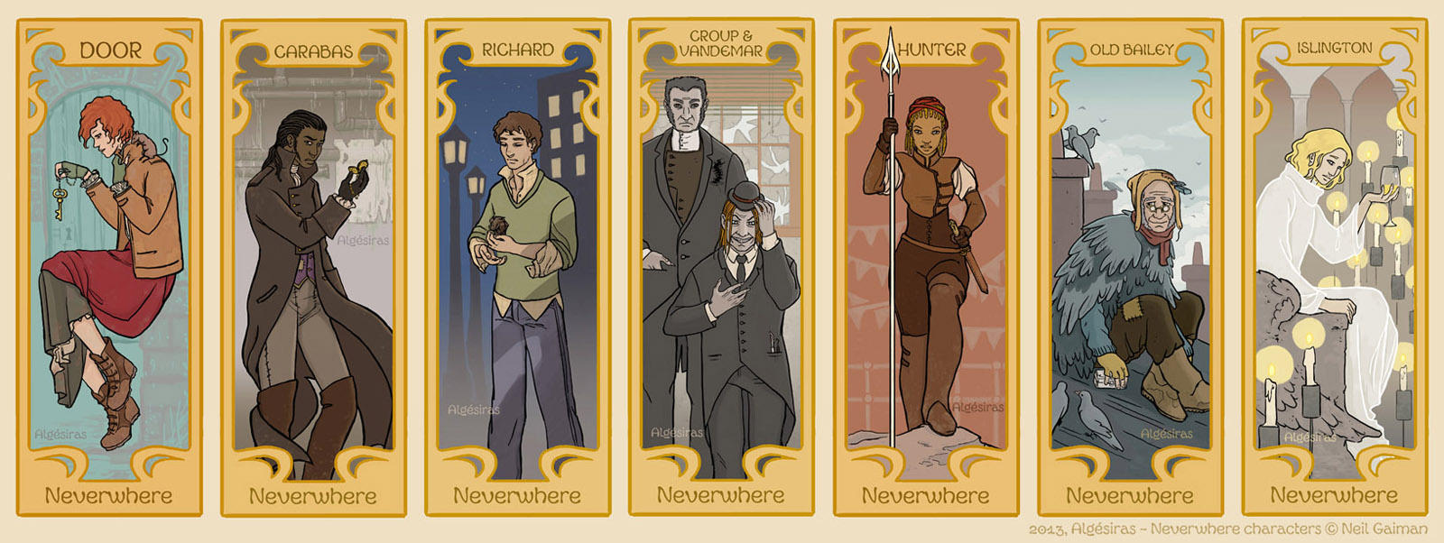 Neverwhere Characters by Algesiras