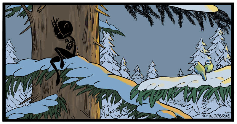 Wendigo in Winter by Algesiras
