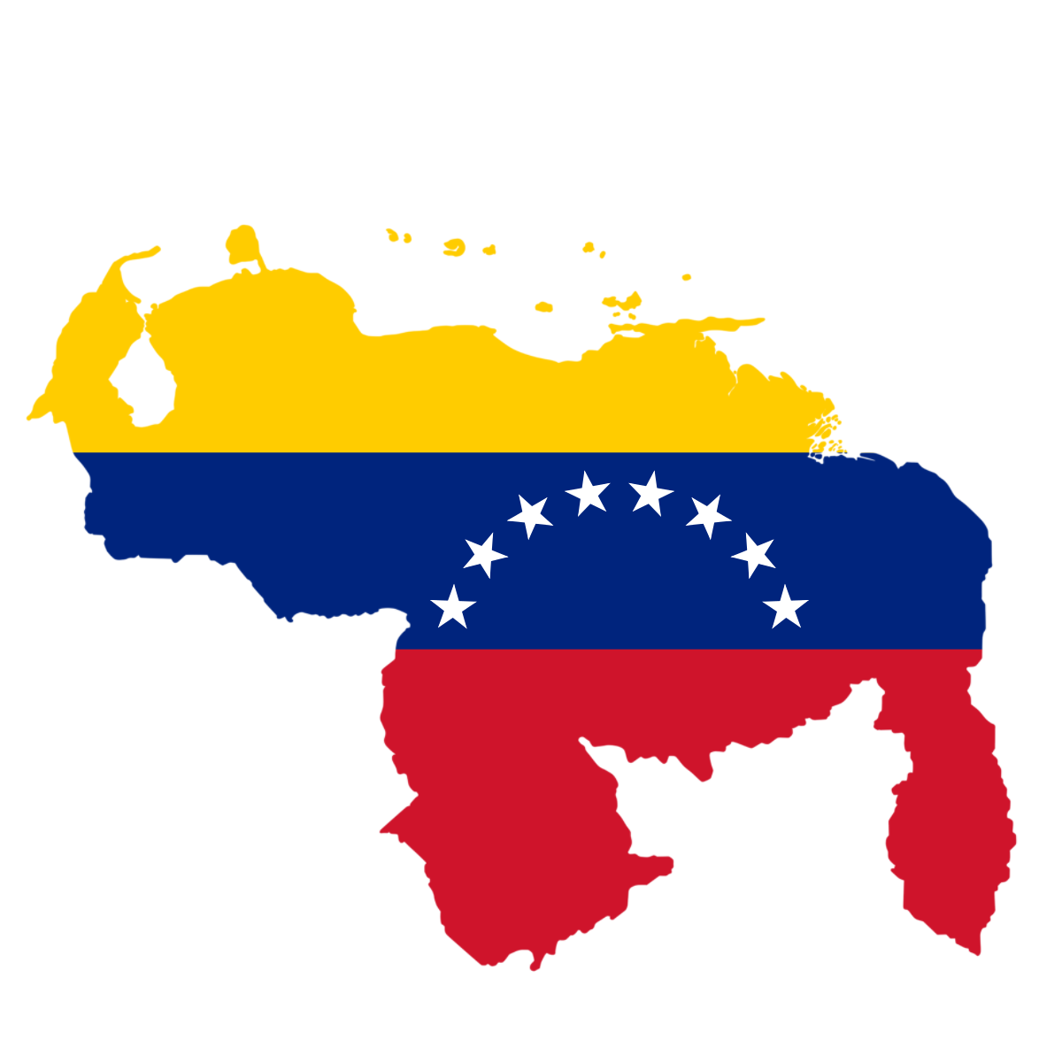 Mapa De Venezuela Con La Bandera De Venezuela En P by ...