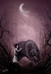 Predator with the girl by P-R-O
