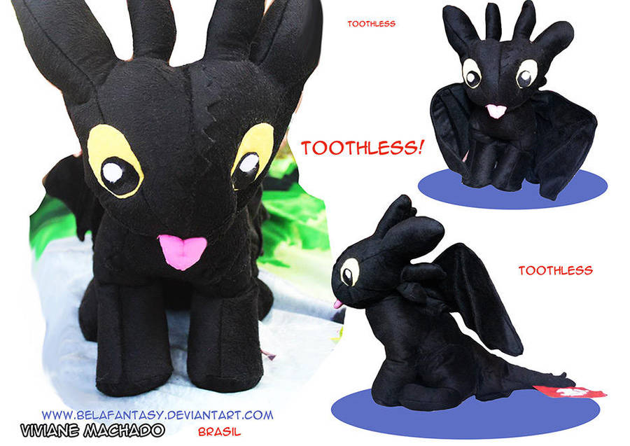 Cute Toothless plushie by belafantasy Cute Toothless plushie by belafantasy
