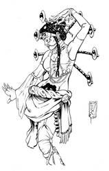 Steampunk Belly Dancer by takkless
