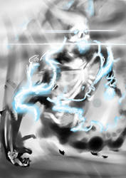 Air/Lightning Elemental by takkless