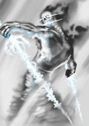 Air/Lightning Elemental by takkless