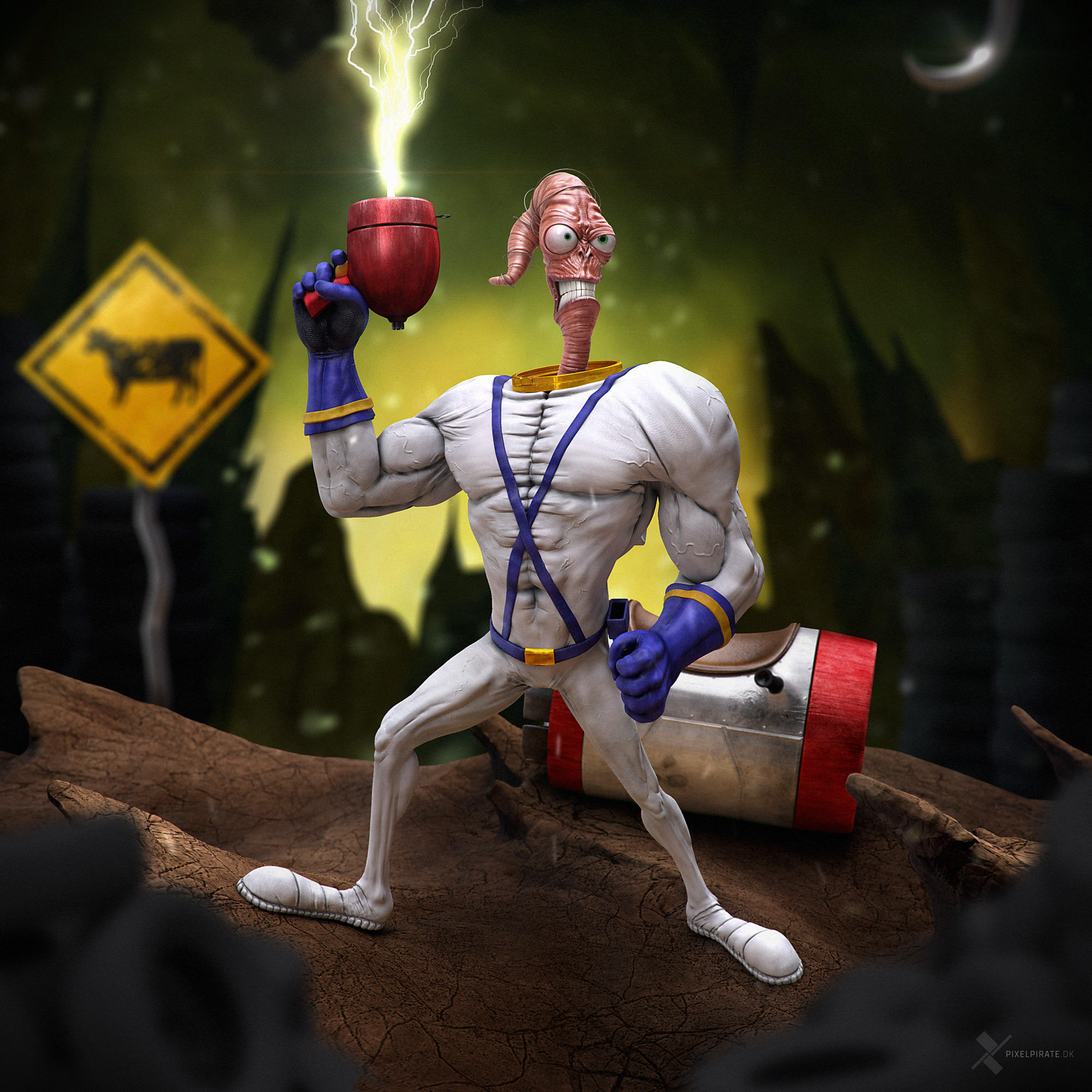 Earthworm Jim by PixelPirate