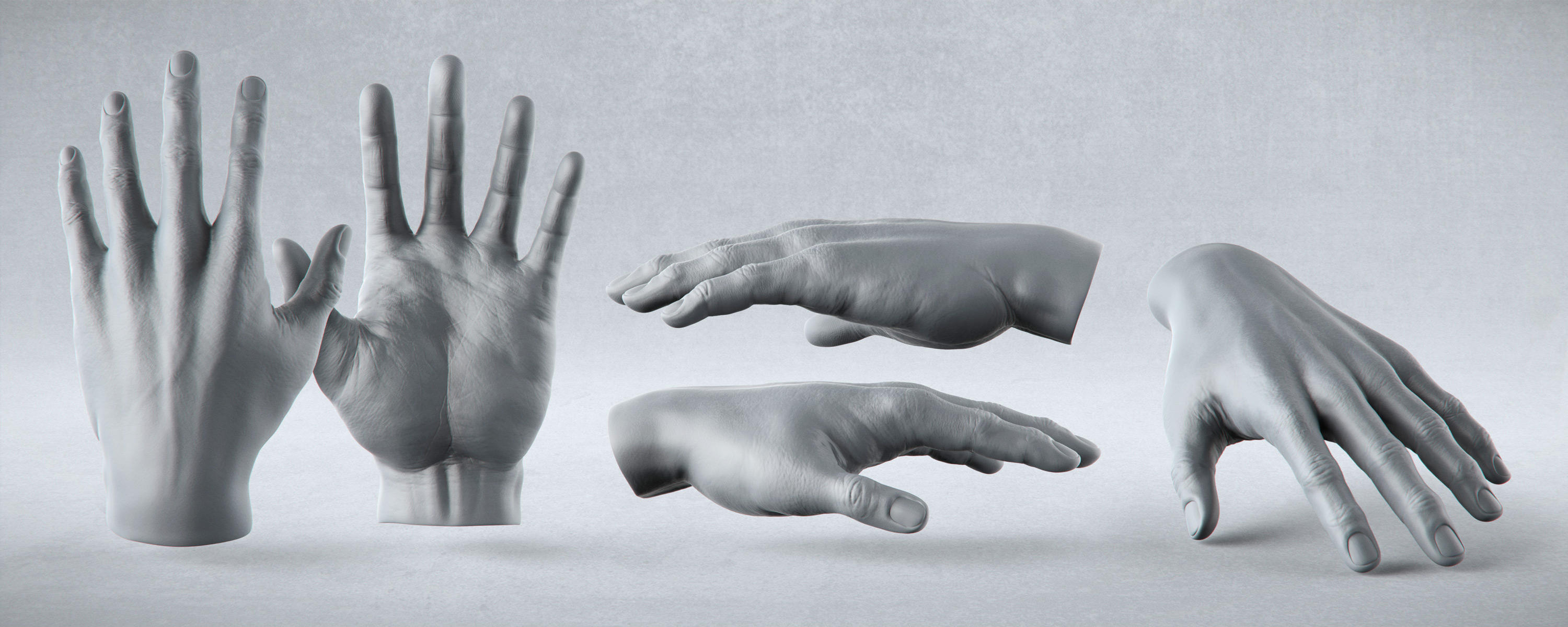 Male Anatomy Studies - Hand by PixelPirate