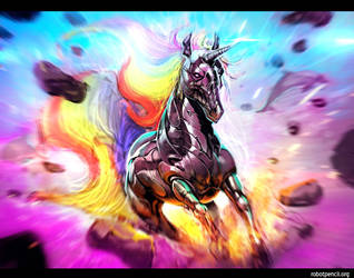 Robot Unicorn Attack by Robotpencil