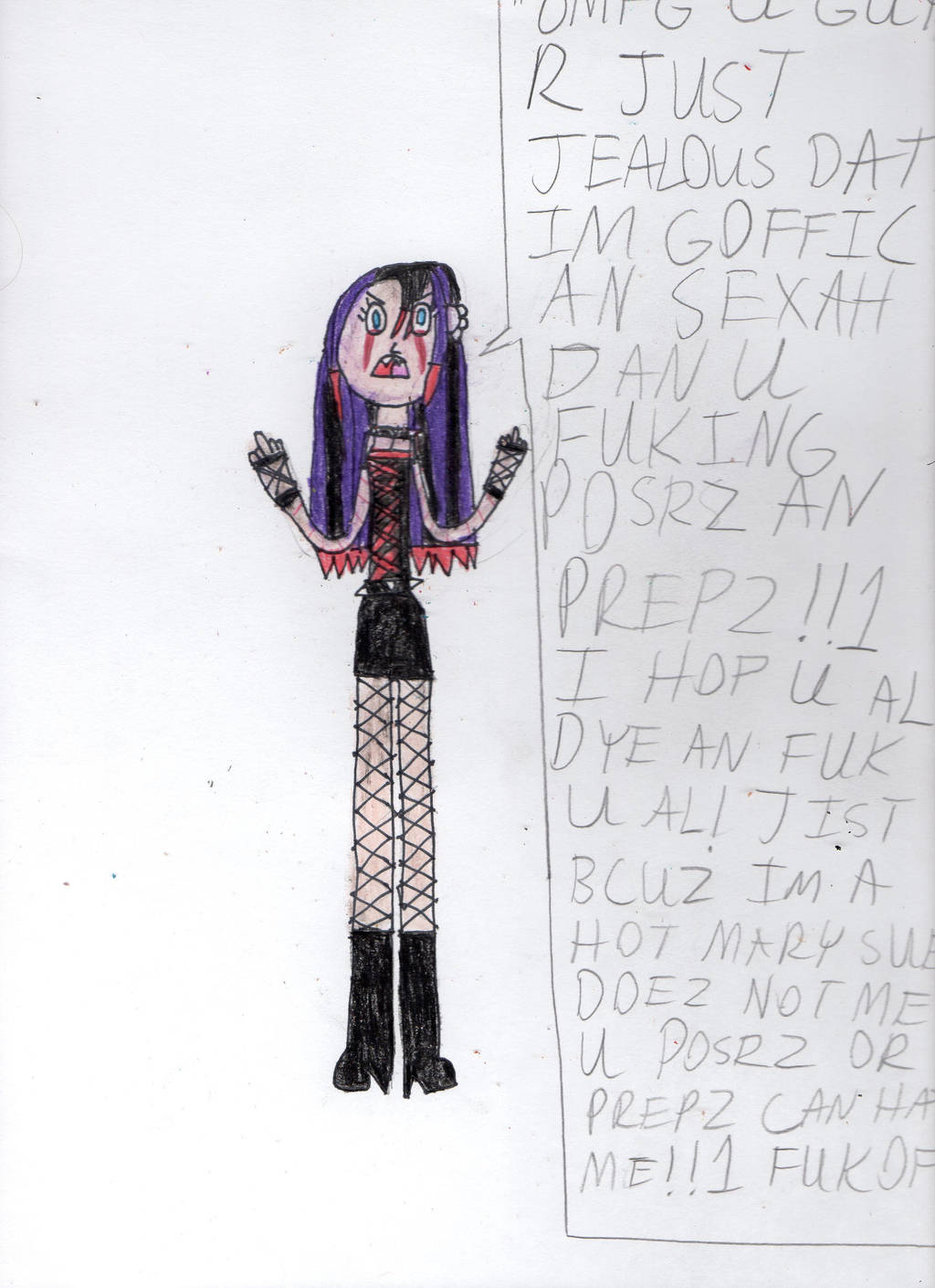 Ebony Dark'ness Dementia Raven Way by PrincessGemSquirrel