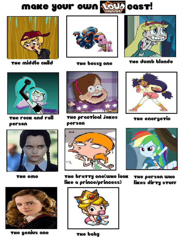 The Loud House Cast Meme by PrincessGemSquirrel on DeviantArt