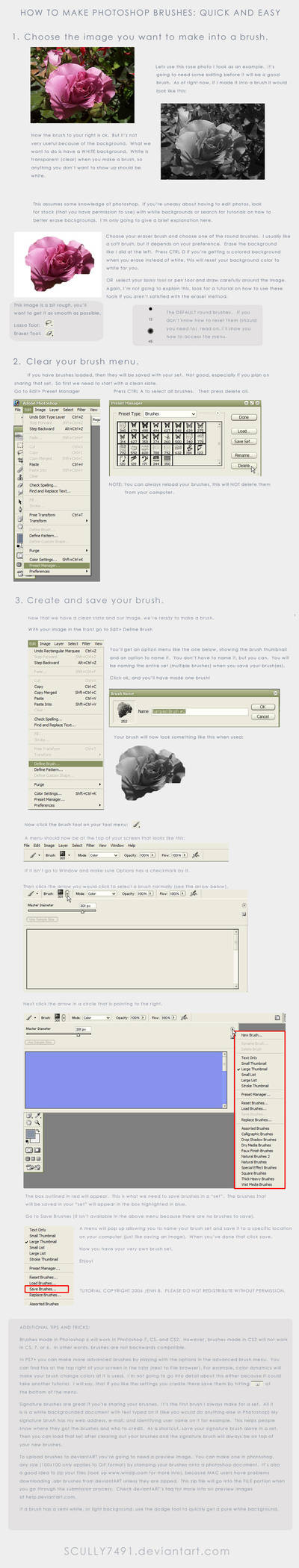 How to Make Photoshop Brushes by Scully7491