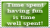 Time Well Spent Stamp by Fischy-Kari-chan