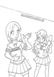 Zi Qin and Xiu Xiang Preparing for class by WongSsj