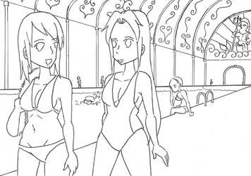 Enjoying at the luxury pool by WongSsj