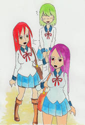 On the way to school by WongSsj