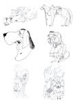 Obligatory Sketchdump 2 by Dezfezable