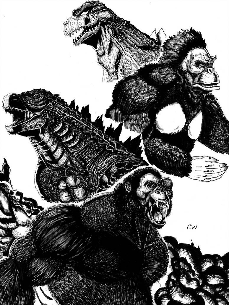 Godzilla VS King Kong by ChristianWillett on DeviantArt