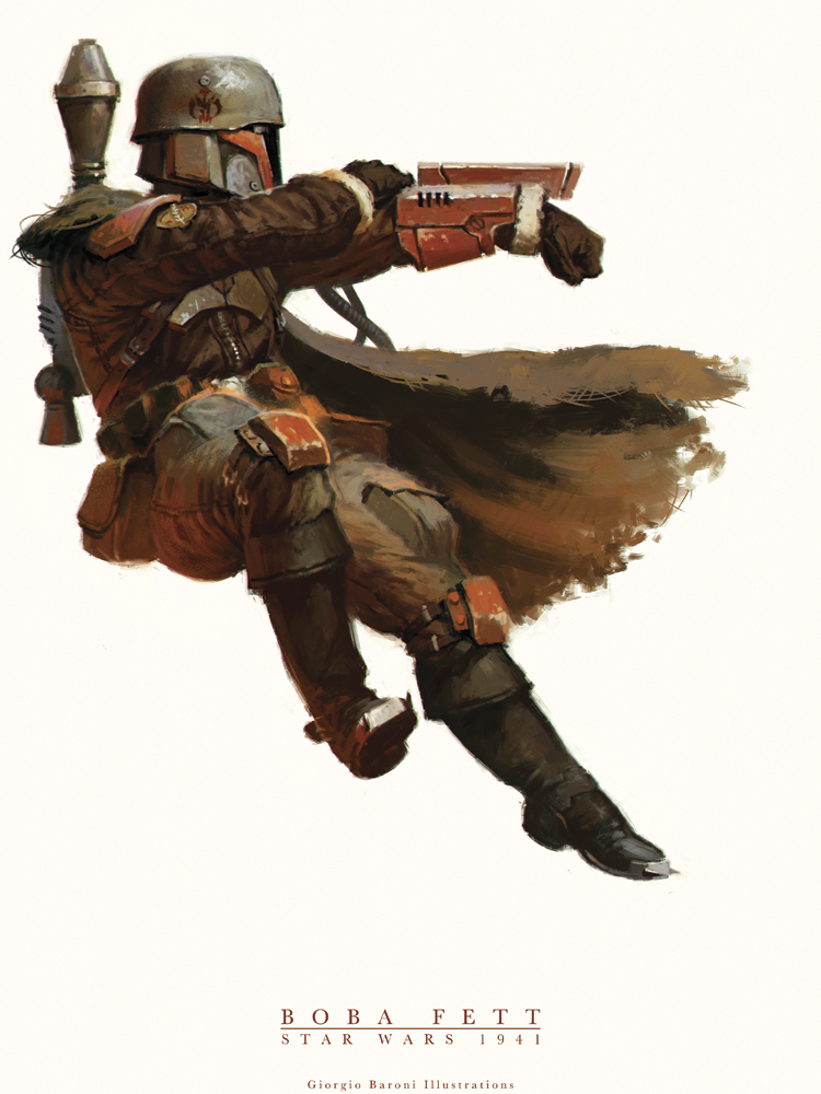 Star Wars 1941: Boba Fett by giorgiobaroni
