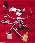 Angel Dust Maid by AlchemyFox