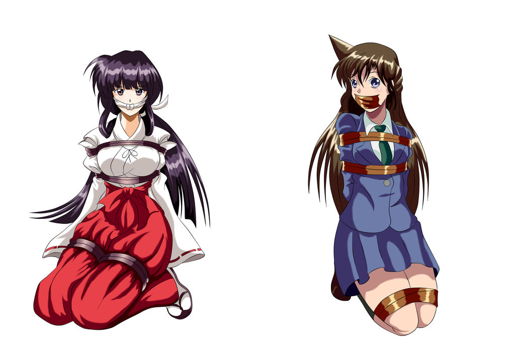 Kikyo and Ran in trouble by darthplegias