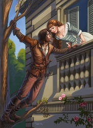 BBC'S The Musketeers d'Artagnan and Constance by rebelakemi