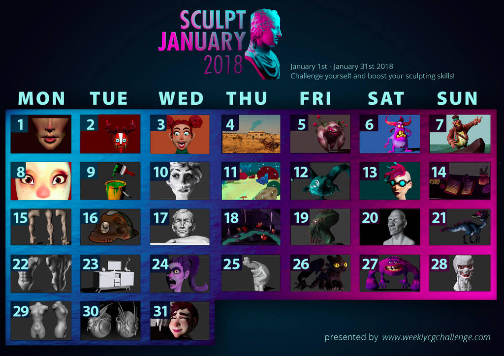 SculptJanuary18 by CrashesIntoSpace