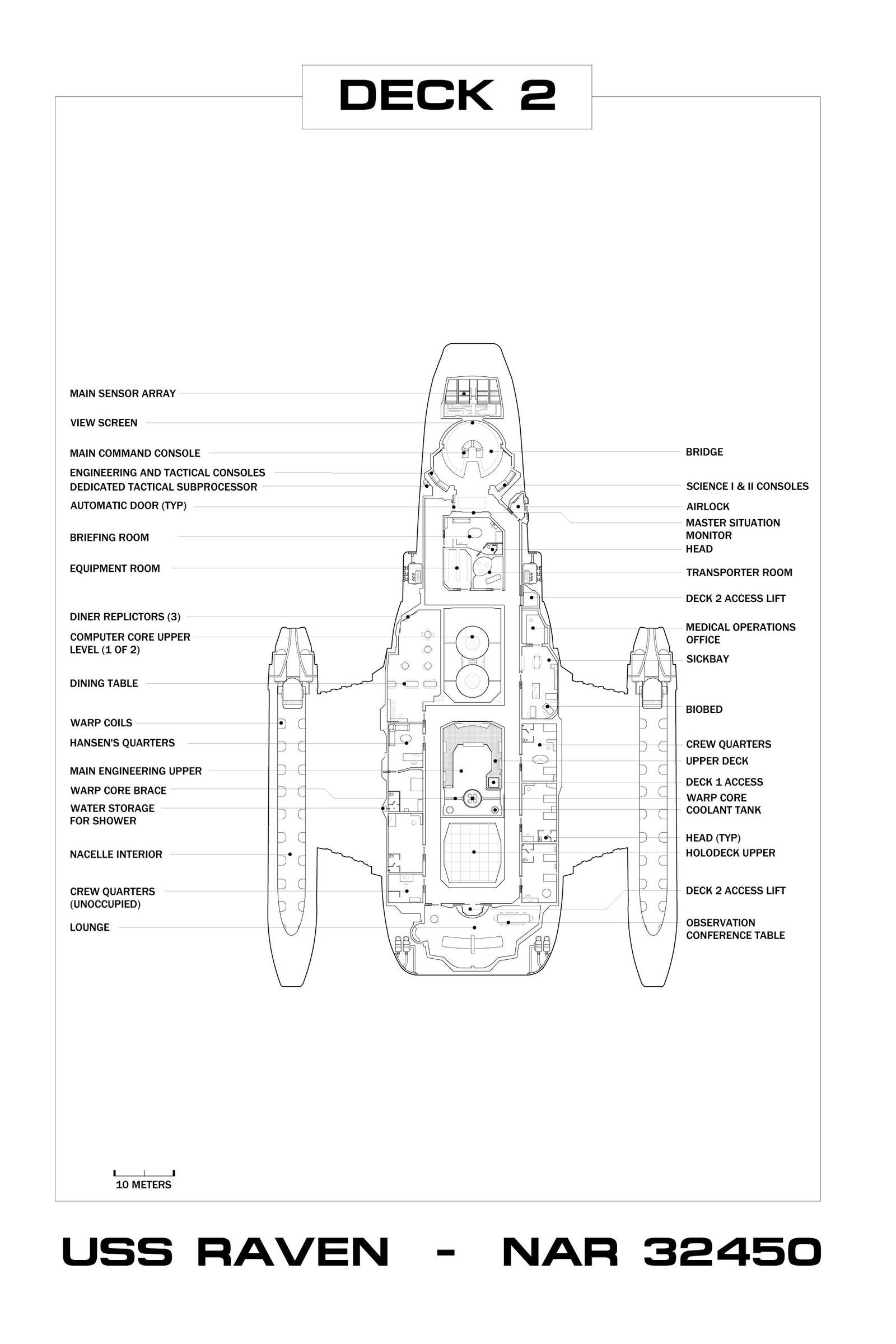 USS Raven Deck 2 Floorplan by samuelkowal906