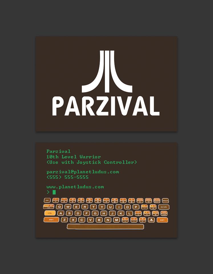 Ready Player One - Business Card_Atari by SirMehr