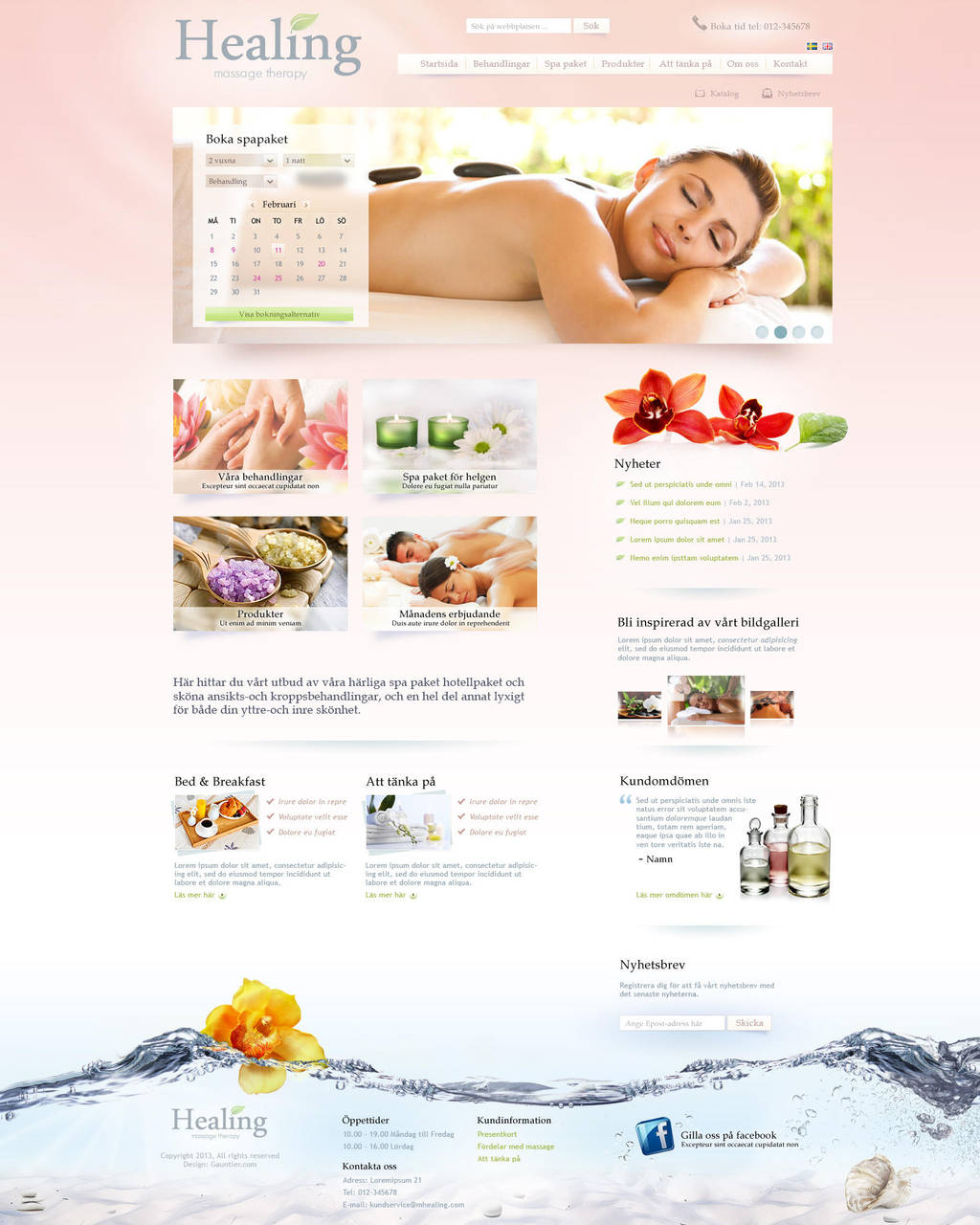 Spa website by gauntler