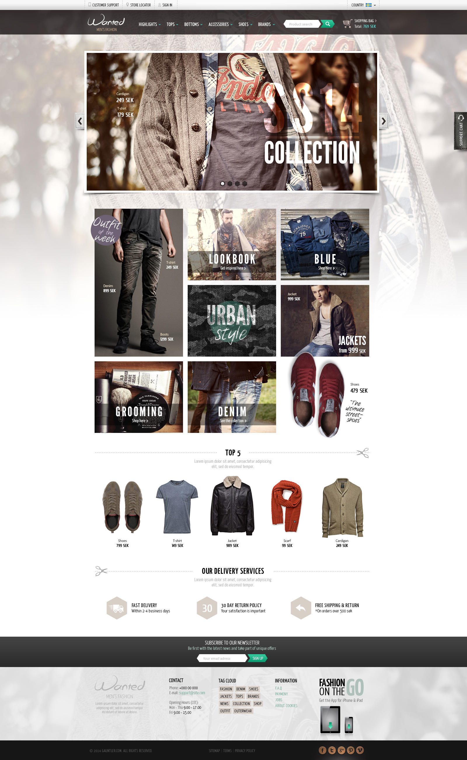 Men's fashion by gauntler