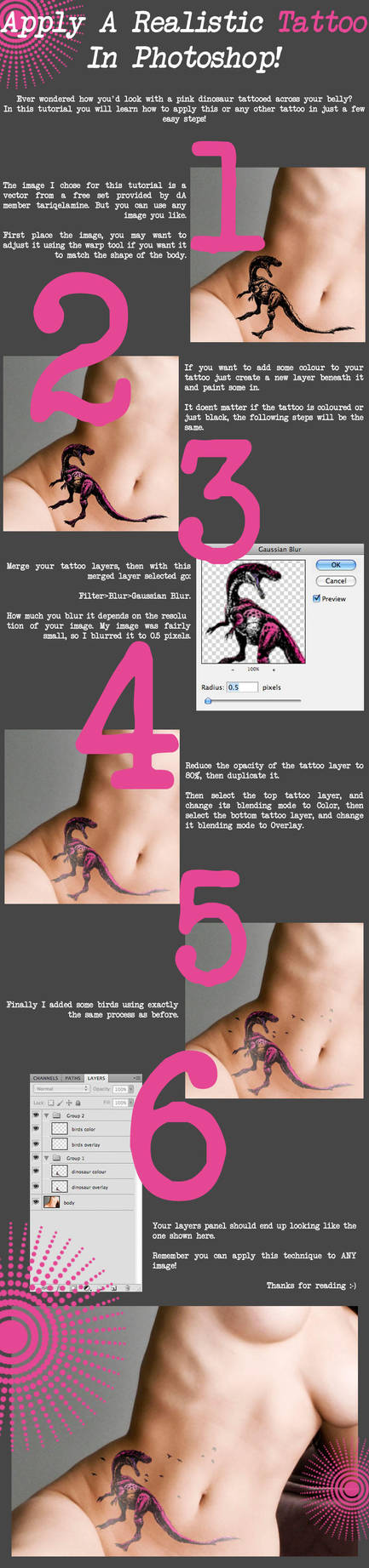 Realistic Tattoo Tutorial by Planet37