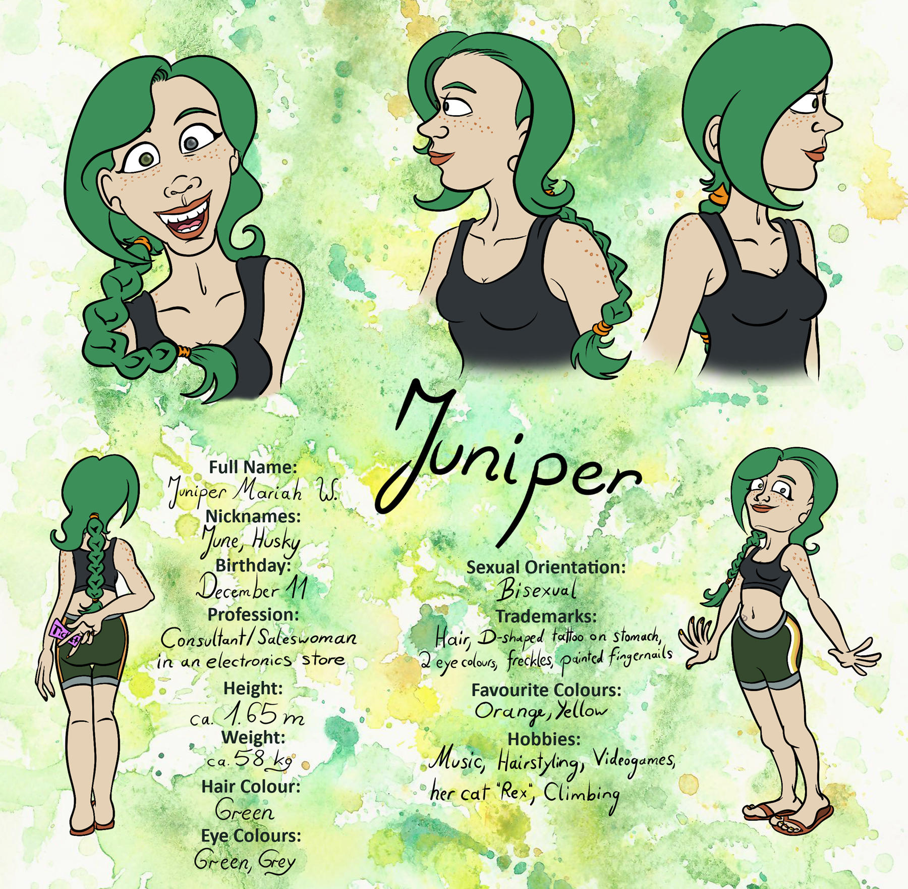 Juniper (OC) Character Sheet by Tabascofanatikerin