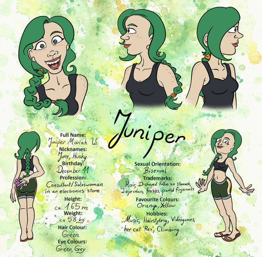 Juniper (OC) Character Sheet by Tabascofanatikerin