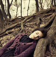 Miroslava in the forest by psychiatrique
