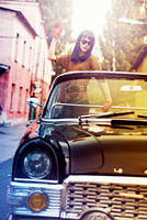 In the old car by psychiatrique