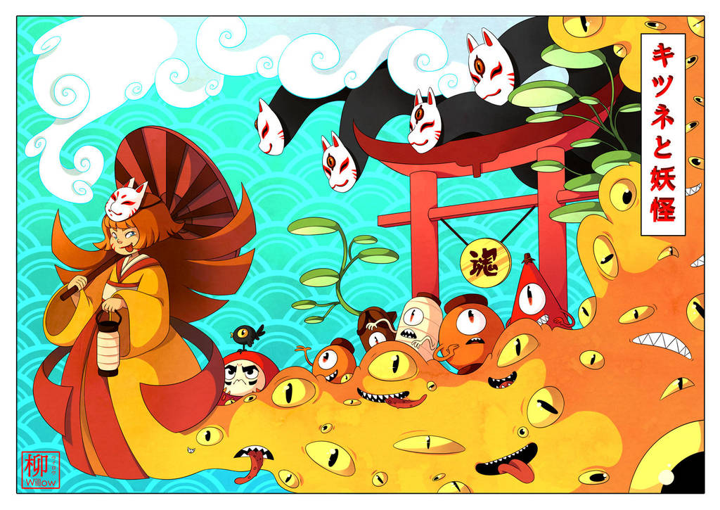 Kitsune and the Yokai by Willow-San