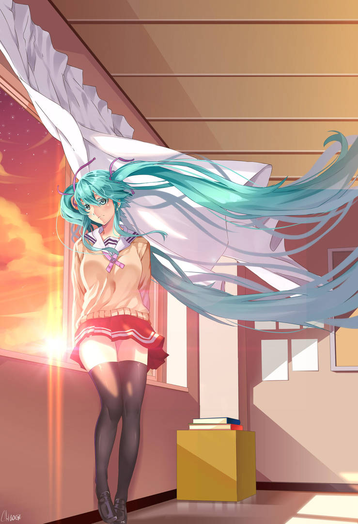 The sad Miku by abiboge The sad Miku by abiboge