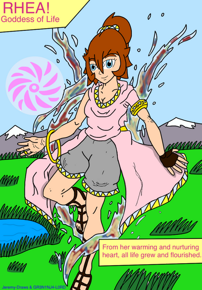 Rhea The Goddess Of Light by GR3N1NJ4-L0RD