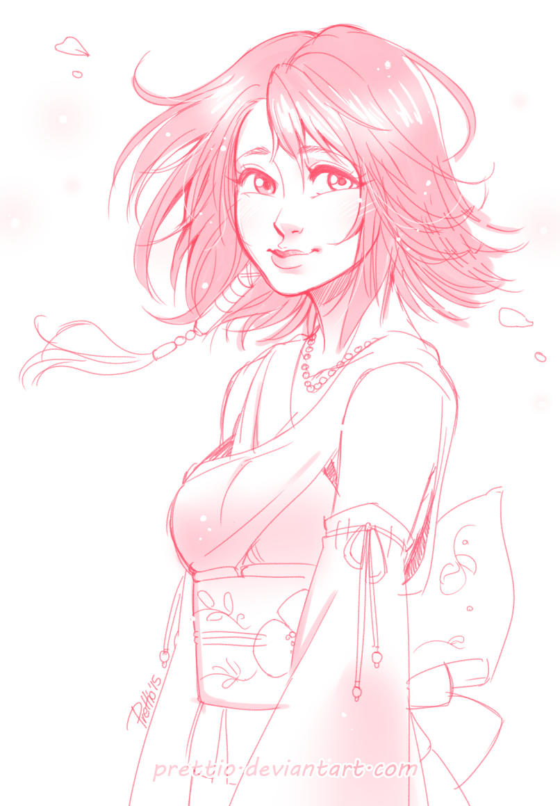 Sketch - Yuna by Prettio