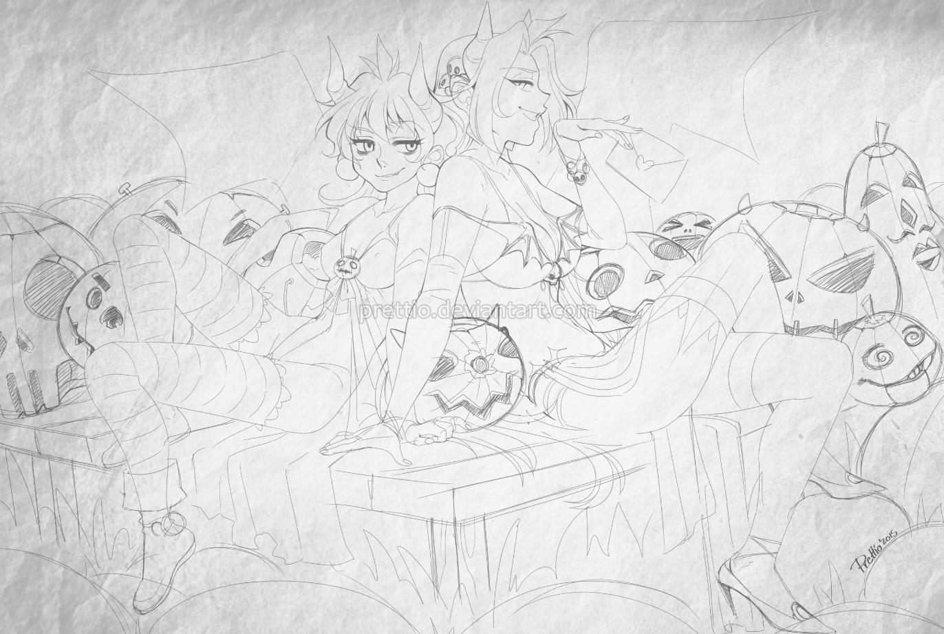 Halloween 2015 - sketch by Prettio