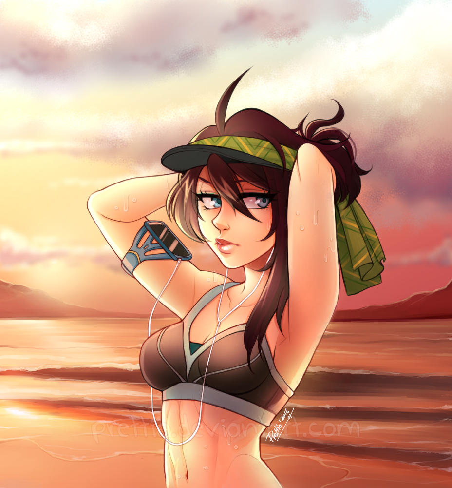 Luka OC - Fun at the beach by Prettio