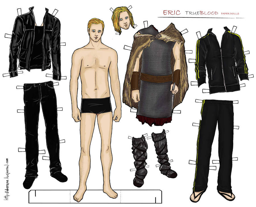 True blood - Eric paper doll by Deerane