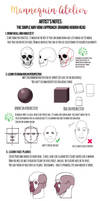 My notes on drawing head by mannequin-atelier