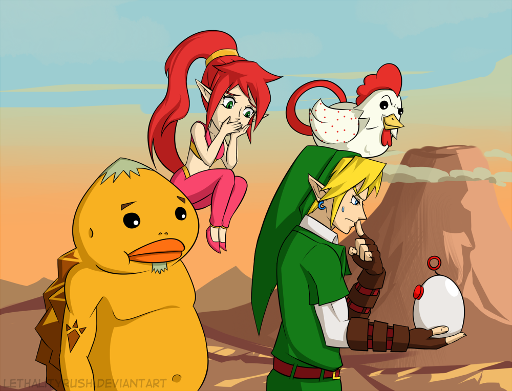 Genie girls and Cucco grenades by Lethalityrush